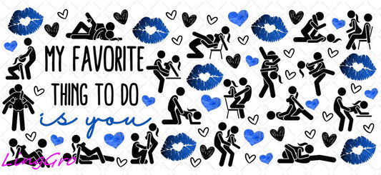 Valentine 16oz UV DTF TRANSFER Libbey Glass Can Cup Wrap-KA-543