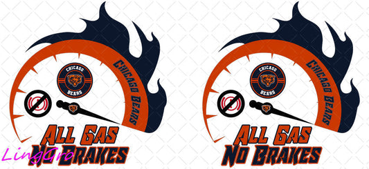 NFL 16oz UV DTF TRANSFER Libbey Glass Can Cup Wrap-KA-548