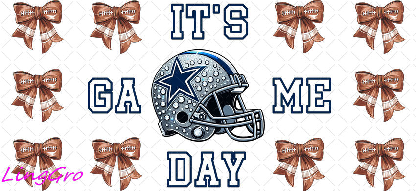 NFL 16oz UV DTF TRANSFER Libbey Glass Can Cup Wrap-KA-620