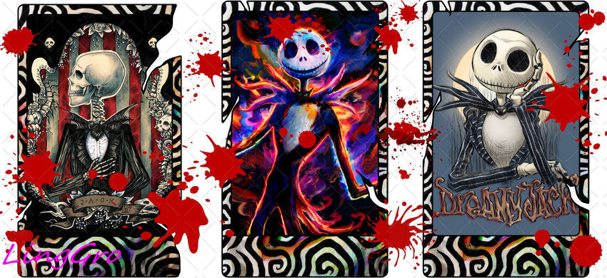 Halloween 16oz UV DTF TRANSFER Libbey Glass Can Cup Wrap-KA 961