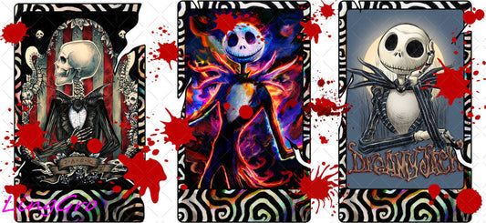 Halloween 16oz UV DTF TRANSFER Libbey Glass Can Cup Wrap-KA 961