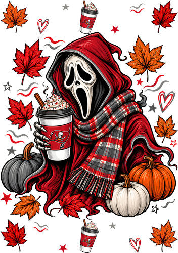 Halloween Football UV DTF Wrap for A5 Notebook KB-10