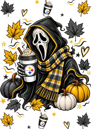 Halloween Football UV DTF Wrap for A5 Notebook KB-18