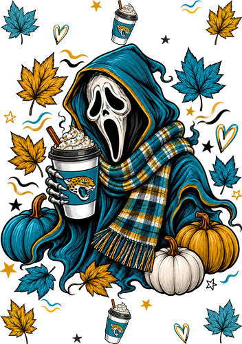 Halloween Football UV DTF Wrap for A5 Notebook KB-19