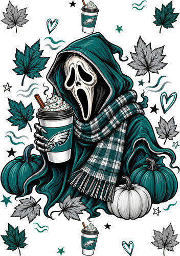 Halloween Football UV DTF Wrap for A5 Notebook KB-27