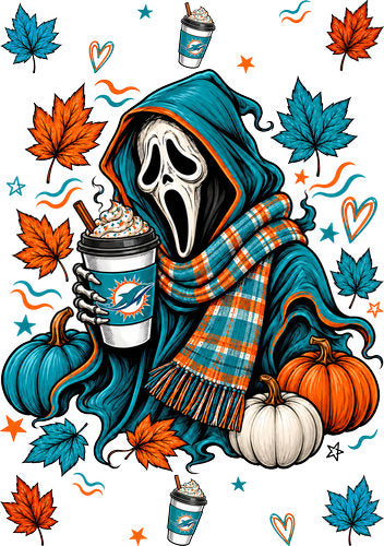 Halloween Football UV DTF Wrap for A5 Notebook KB-8