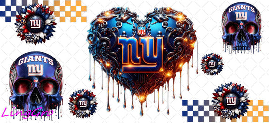 UV DTF Cup Wrap Transfer NEL Football Theme Waterproof Decal