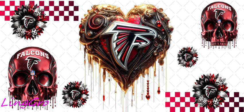 UV DTF Cup Wrap Transfer NEL Football Theme Waterproof Decal