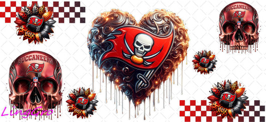 UV DTF Cup Wrap Transfer NEL Football Theme Waterproof Decal