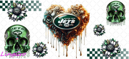 UV DTF Cup Wrap Transfer NEL Football Theme Waterproof Decal