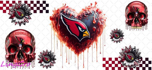 UV DTF Cup Wrap Transfer NEL Football Theme Waterproof Decal