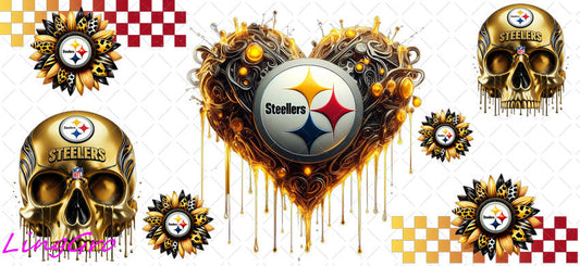 UV DTF Cup Wrap Transfer NEL Football Theme Waterproof Decal