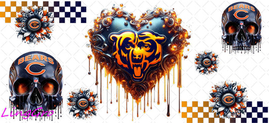 UV DTF Cup Wrap Transfer NEL Football Theme Waterproof Decal