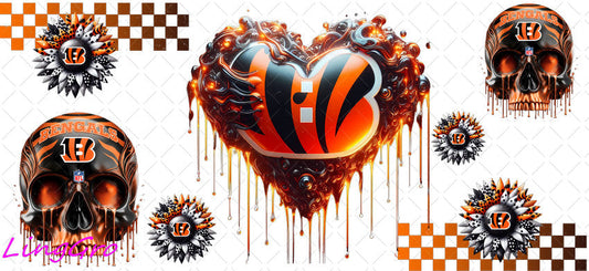 UV DTF Cup Wrap Transfer NEL Football Theme Waterproof Decal