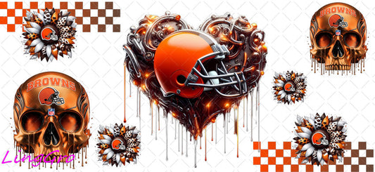 UV DTF Cup Wrap Transfer NEL Football Theme Waterproof Decal