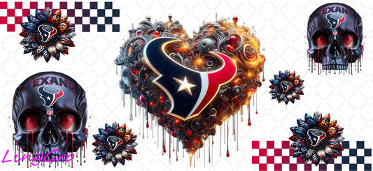 UV DTF Cup Wrap Transfer NEL Football Theme Waterproof Decal