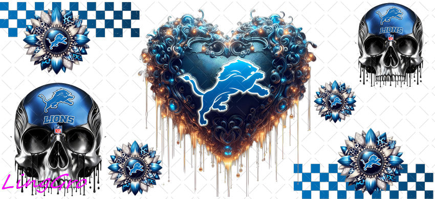 UV DTF Cup Wrap Transfer NEL Football Theme Waterproof Decal