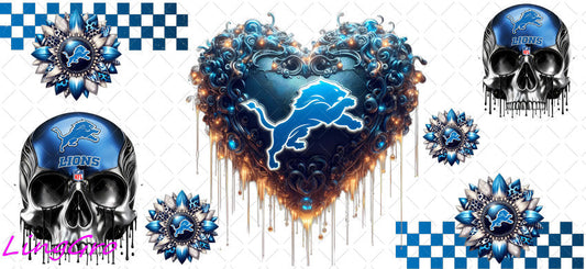 UV DTF Cup Wrap Transfer NEL Football Theme Waterproof Decal