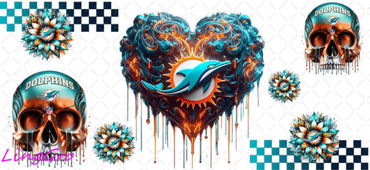 UV DTF Cup Wrap Transfer NEL Football Theme Waterproof Decal