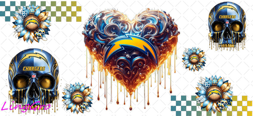 UV DTF Cup Wrap Transfer NEL Football Theme Waterproof Decal