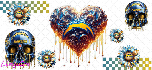 UV DTF Cup Wrap Transfer NEL Football Theme Waterproof Decal