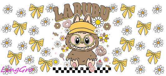 UV DTF Cup Wrap Transfer Labubu Waterproof Decal