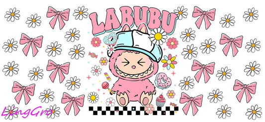 UV DTF Cup Wrap Transfer Labubu Waterproof Decal