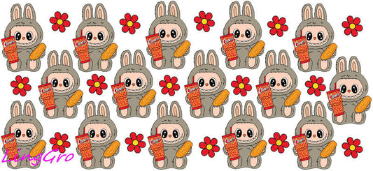 UV DTF Cup Wrap Transfer Labubu Waterproof Decal