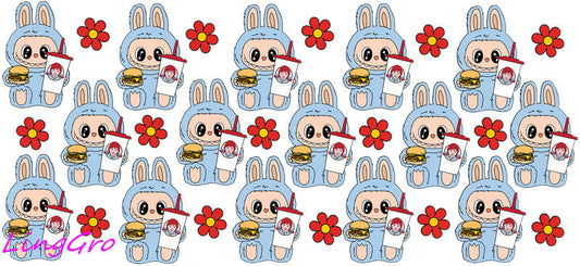 UV DTF Cup Wrap Transfer Labubu Waterproof Decal