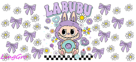 UV DTF Cup Wrap Transfer Labubu Waterproof Decal