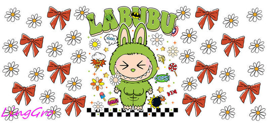 UV DTF Cup Wrap Transfer Labubu Waterproof Decal