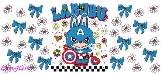 UV DTF Cup Wrap Transfer Labubu Waterproof Decal