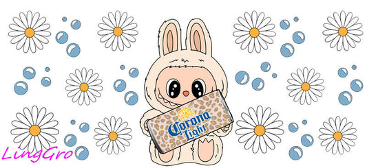 UV DTF Cup Wrap Transfer Labubu Waterproof Decal