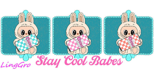 UV DTF Cup Wrap Transfer Labubu Waterproof Decal