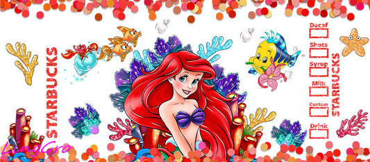 UV DTF Cup Wrap Transfer Disney Theme Waterproof Decal