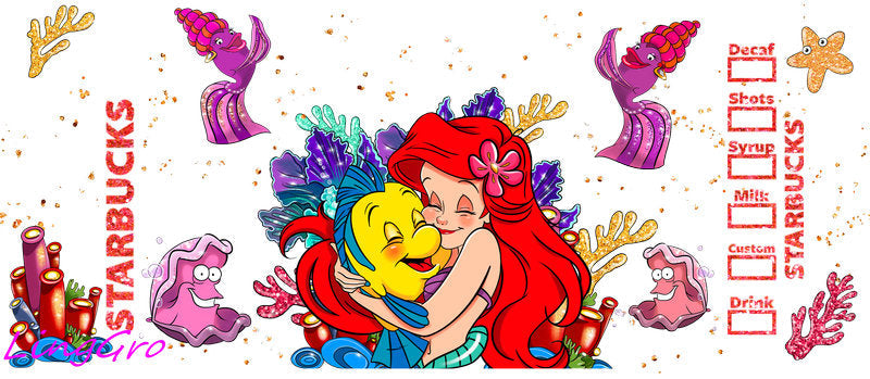 UV DTF Cup Wrap Transfer Disney Theme Waterproof Decal
