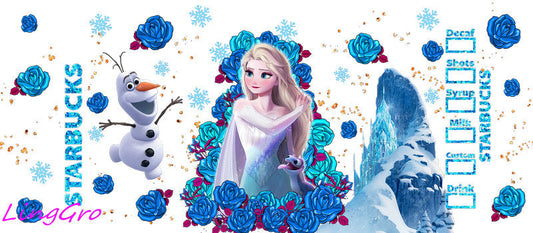 UV DTF Cup Wrap Transfer Disney Theme Waterproof Decal
