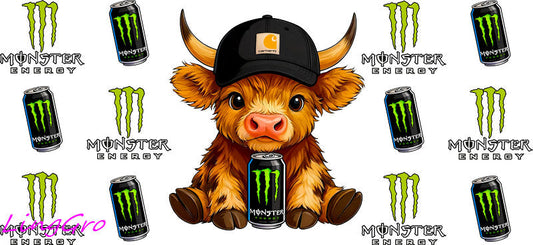cute cow UV DTF cup wrap for Libbey glass, soda theme tumbler decal