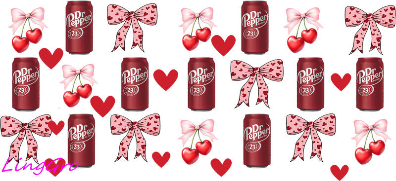 UV DTF cup wrap for Libbey glass, soda theme tumbler decal