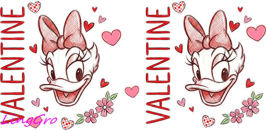 valentine uv dtf cup wrap pink love 19oz glass can sticker cute aesthetic design