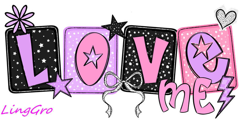 valentine uv dtf cup wrap pink love 21oz glass can sticker cute aesthetic design