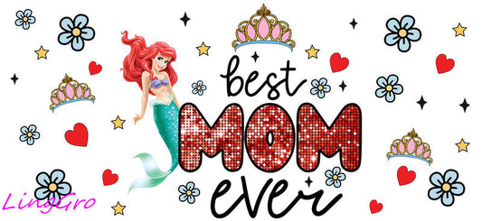 cute mom uv dtf cup wrap design for glass cup trendy mama uv dtf sticker