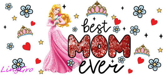 cute mom uv dtf cup wrap design for glass cup trendy mama uv dtf sticker