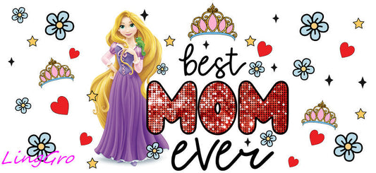 cute mom uv dtf cup wrap design for glass cup trendy mama uv dtf sticker