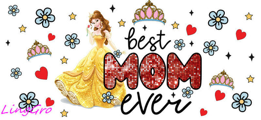 cute mom uv dtf cup wrap design for glass cup trendy mama uv dtf sticker