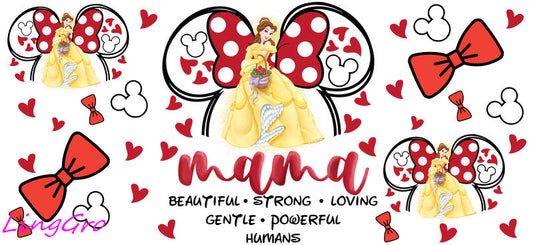 cute mom uv dtf cup wrap design for glass cup trendy mama uv dtf sticker
