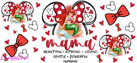 cute mom uv dtf cup wrap design for glass cup trendy mama uv dtf sticker