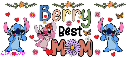 cute mom uv dtf cup wrap design for glass cup trendy mama uv dtf sticker