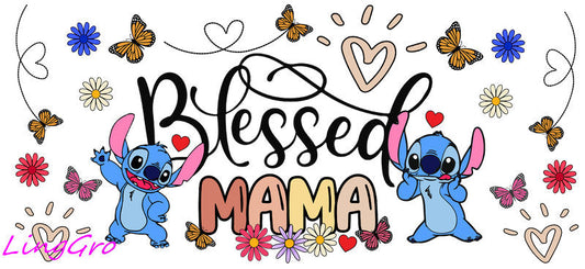 cute mom uv dtf cup wrap design for glass cup trendy mama uv dtf sticker