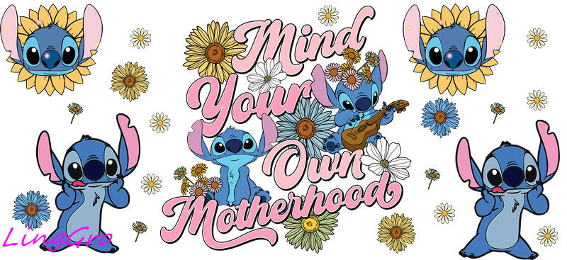 cute mom uv dtf cup wrap design for glass cup trendy mama uv dtf sticker